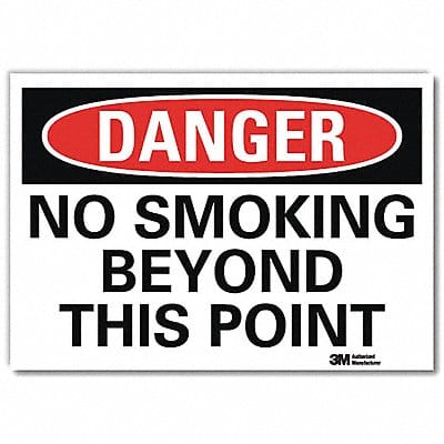 Danger Sign 10 in x 14 in Rflct Sheeting