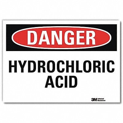 Danger Sign 7 in x 10 in Rflct Sheeting