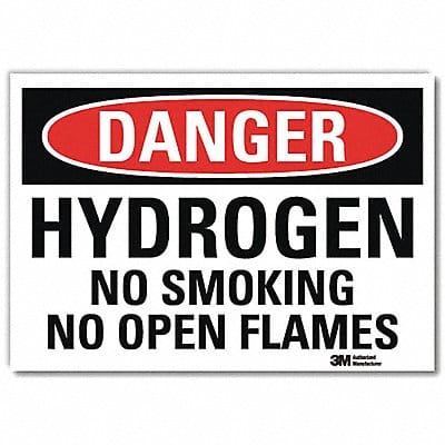 Danger Sign 10 in x 14 in Rflct Sheeting