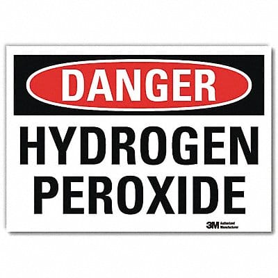 Danger Sign 10 in x 14 in Rflct Sheeting