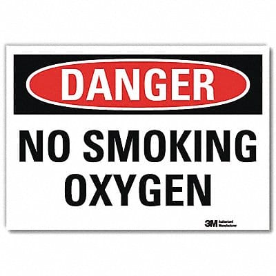 Danger Sign 10 in x 14 in Rflct Sheeting