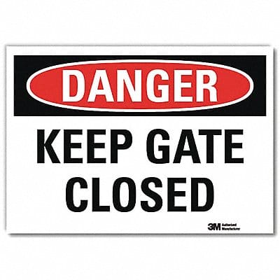Danger Sign 10x14in Reflective Sheeting