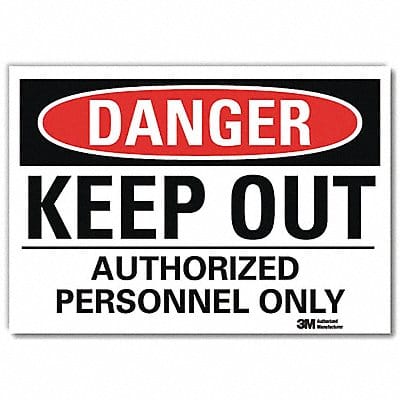 Danger Sign 7inx10in Reflective Sheeting