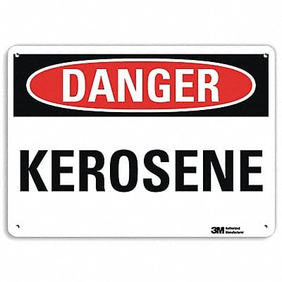 Danger Sign 7 in x 14 in Aluminum