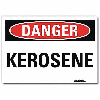 Danger Sign 10 in x 14 in Rflct Sheeting