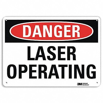 Danger Sign 7 in x 10 in Aluminum
