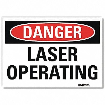 Danger Sign 5 in x 7 in Rflct Sheeting