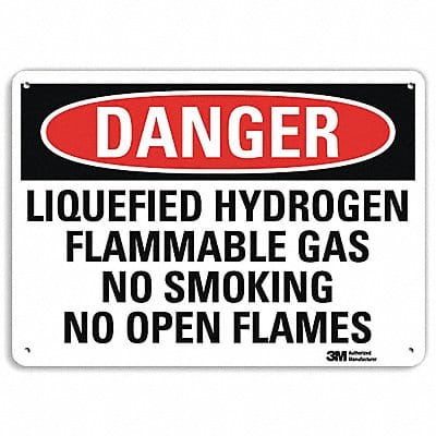 Danger Sign 7 in x 10 in Aluminum