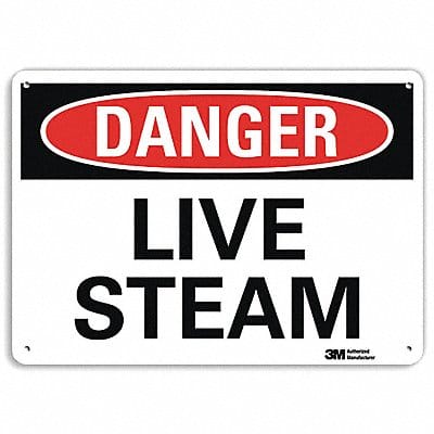 Danger Sign 10 in x 14 in Aluminum