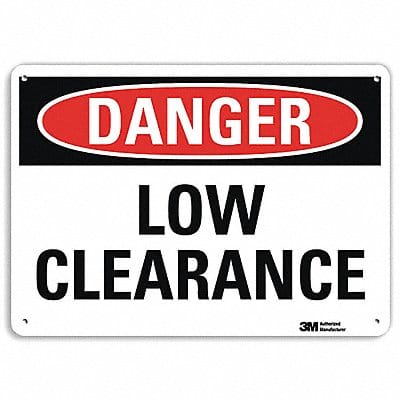 Danger Sign 10 in x 14 in Aluminum