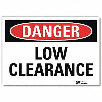 Danger Sign 10 in x 14 in Rflct Sheeting