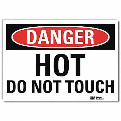 Danger Sign 10 in x 14 in Rflct Sheeting