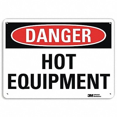 Danger Sign 10 in x 14 in Aluminum