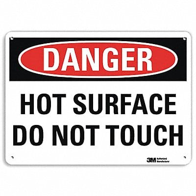 Danger Sign 10 in x 14 in Aluminum