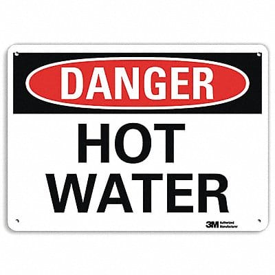 Danger Sign 7 in x 14 in Aluminum