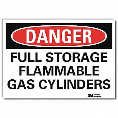 Danger Sign 10 in x 14 in Rflct Sheeting