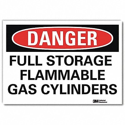 Danger Sign 10 in x 14 in Rflct Sheeting