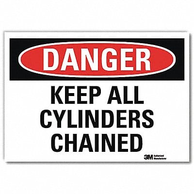 Danger Sign 10 in x 14 in Rflct Sheeting