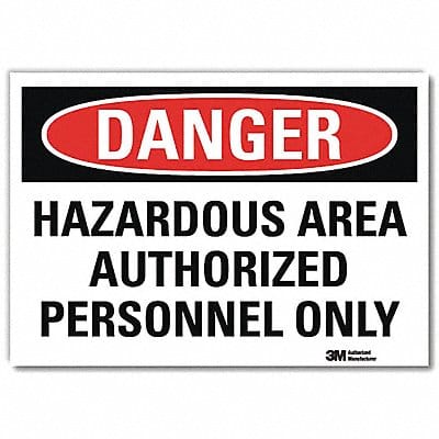Danger Sign 5inx7in Reflective Sheeting