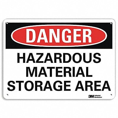 Danger Sign 10 in x 14 in Aluminum
