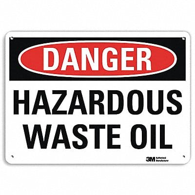 Danger Sign 7 in x 10 in Aluminum