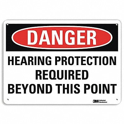 Danger Sign 10 in x 14 in Aluminum