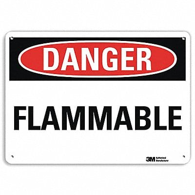 Danger Sign 10 in x 14 in Aluminum
