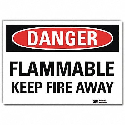 Danger Sign 10inx14in Reflctv Sheeting