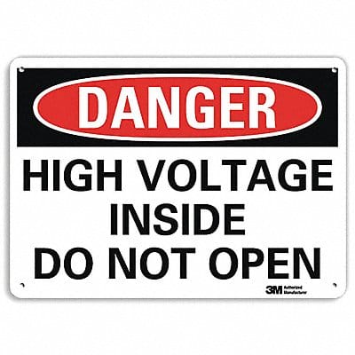 Danger Sign 10 in x 14 in Aluminum