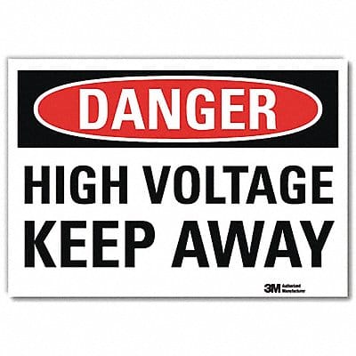 Danger Sign 10inx14in Reflctv Sheeting