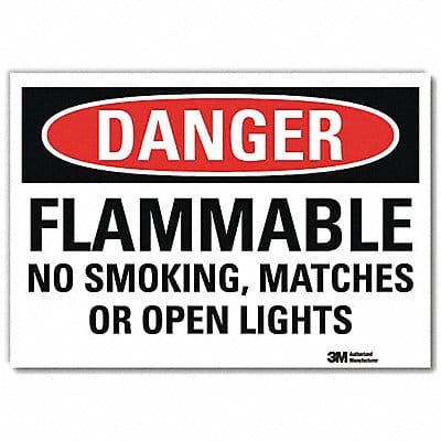 Danger Sign 10inx14in Reflctv Sheeting