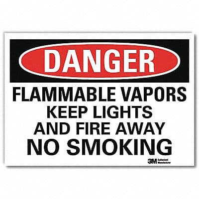 Danger Sign 10 in x 14 in Rflct Sheeting