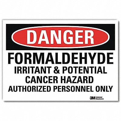 Danger Sign 10inx14in Reflctv Sheeting