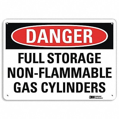 Danger Sign 7 in x 10 in Aluminum