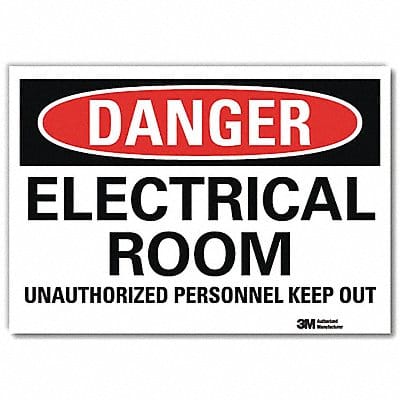 Danger Sign 10inx14in Reflctv Sheeting