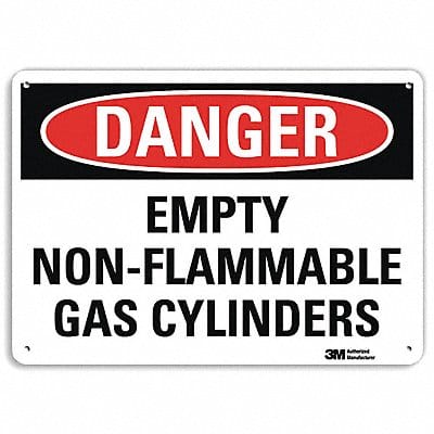 Danger Sign 7 in x 10 in Aluminum
