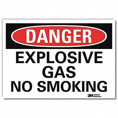 Danger Sign 5 in x 7 in Rflct Sheeting