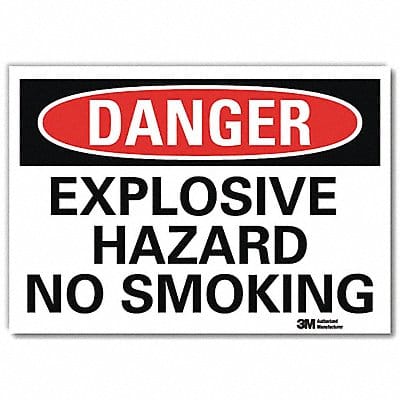 Danger Sign 5 in x 7 in Rflct Sheeting