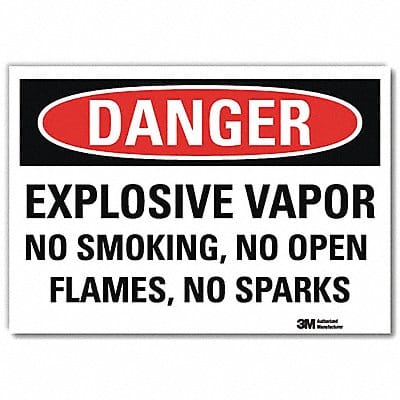 Danger Sign 10 in x 14 in Rflct Sheeting