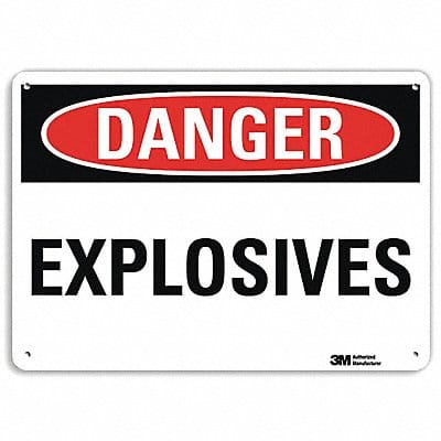 Danger Sign 10 in x 14 in Aluminum
