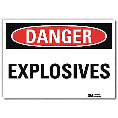 Danger Sign 7inx10in Reflective Sheeting