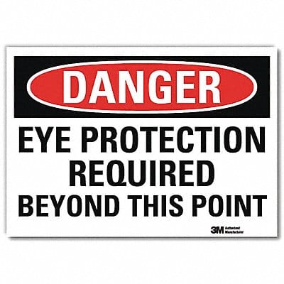 Danger Sign 7 in x 10 in Rflct Sheeting