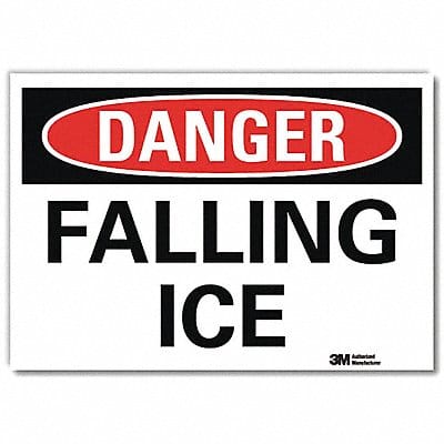 Rflct Icy Conditions Lbl 10x14in Non-PVC
