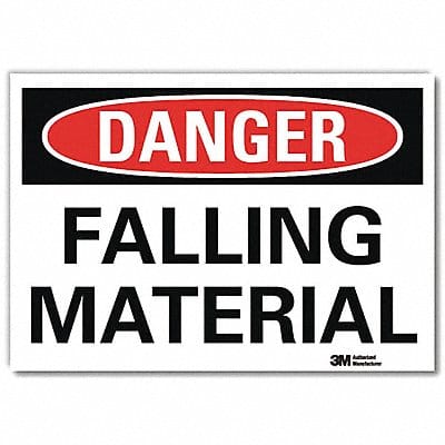 Danger Sign 7 in x 10 in Rflct Sheeting