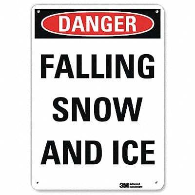 Rflctv Icy Condition Sign 14x10in NonPVC