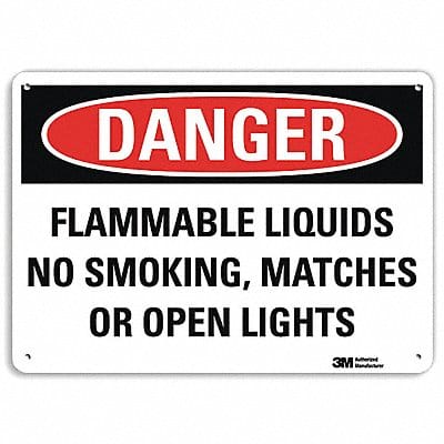 Danger Sign 7 in x 10 in Aluminum