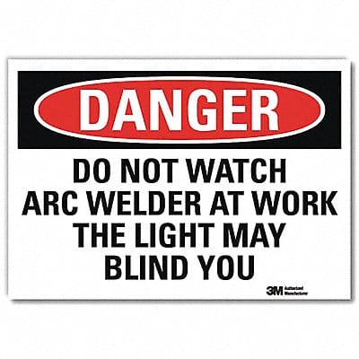 Danger Sign 7 in x 10 in Rflct Sheeting