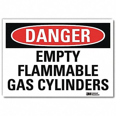 Danger Sign 10 in x 14 in Rflct Sheeting