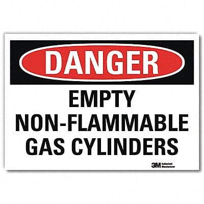 Danger Sign 10 in x 14 in Rflct Sheeting