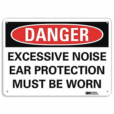 Danger Sign 7 in x 14 in Aluminum